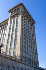 Michigan Central Station West Tower Detail